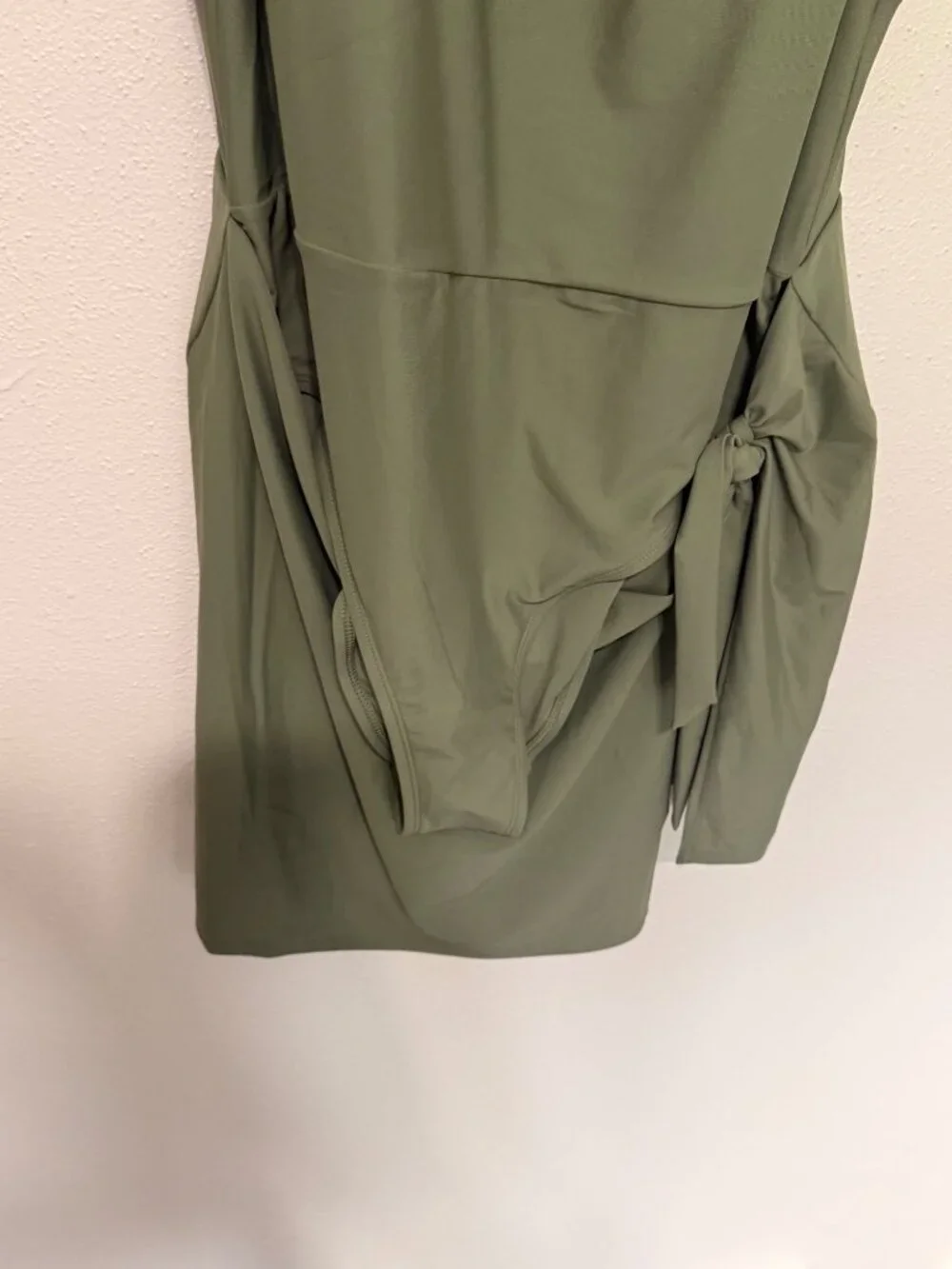 Time and Tru NWOT Women's Plus Size Wrap Swim Dress Olive Size XL